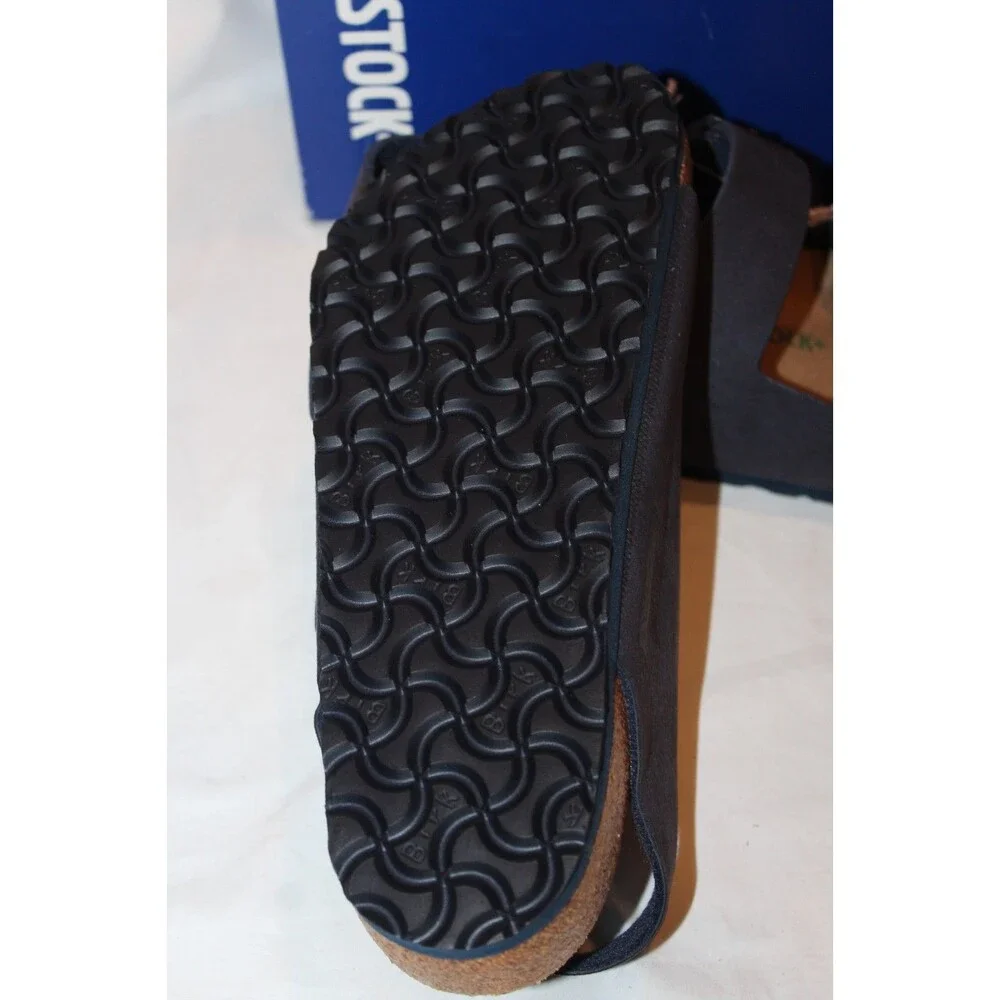 BIRKENSTOCK MEN'S MILANO VEGAN LEATHER INDIGO BLUE EU 42 US 9 REGULAR NIB